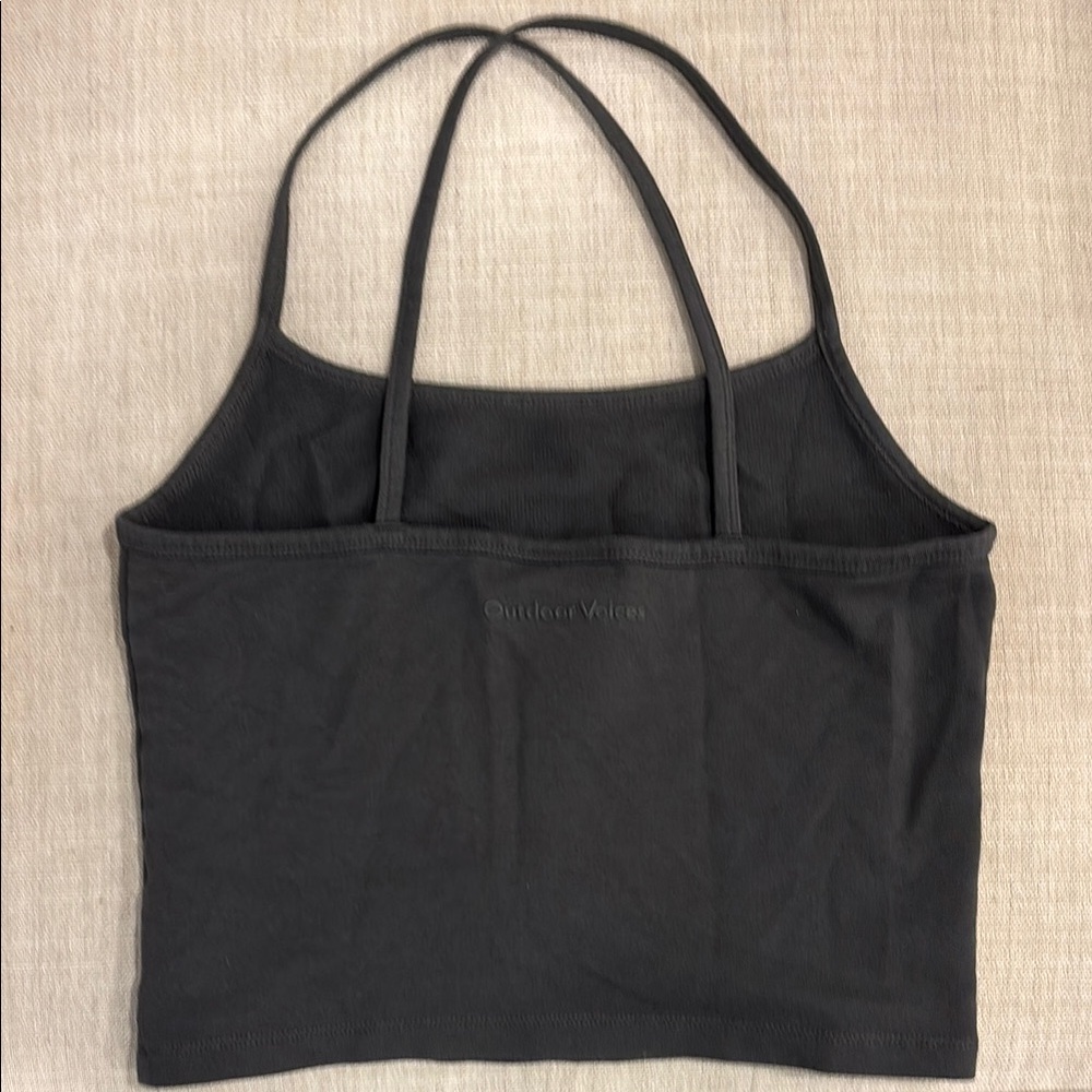 Outdoor Voices Charcoal Double Strap Tank
